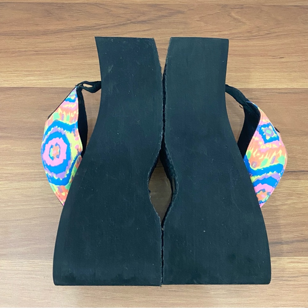 Rocketdog Rainbow Multicolored Platform Wedge Fli… - image 8